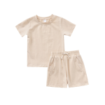 Kids Clothing Set Factory - Plain T-shirt Shorts Two Pieces Suit