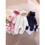 Baby Romper Manufacturer - Winter Hooded Jumpsuit with Foot Covers
