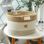 Baby Diaper Caddy Manufacturer - Cotton Rope Laundry Storage Basket