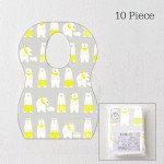 Disposable Baby Bib Supplier - 10pcs Waterproof No-woven Feeding
