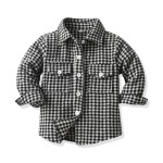 Kids Flannel Shacket Supplier - Fall Winter Long Sleeve Button-Down Jacket