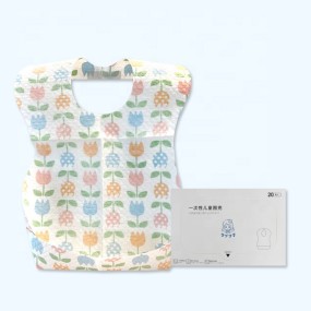 Baby Eating Bibs Factory - Disposable Sleeveless with Pocket