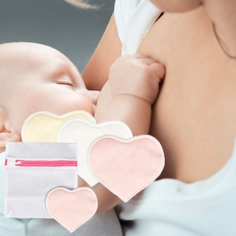 Reusable Nursing Pad Supplier - Organic Cotton Heart Shaped