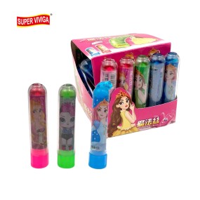 Custom Wholesale Halal Crazy Lipstick Shape Liquid Jam Jelly Candy