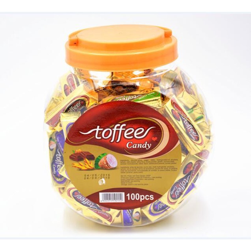 OEM Chocolate Milk Jam Filled Soft Chewy Toffee Candy