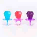 Wholesale Custom Assorted Mix Fruit Flavor Diamond Ring Pop Shape Lollipop Hard Candy