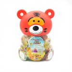OEM Assorted Bear Plastic Coin Piggy Bank Packing Fruit Jelly