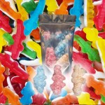 Wholesale Custom Bag Packing Ranibow Sweet Cola Shape Chewy Freeze Dried Candy