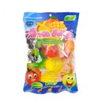 Wholesale Custom Yummy Tiktok Assorted Bag Packing Fruit Shape Fruit Jelly