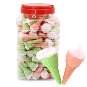 OEM Colorful Sweet Marshmallow Ice Cream Cone Candy Marshmallow