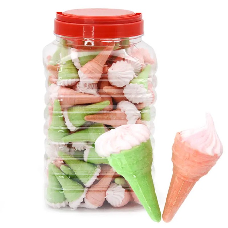 OEM Colorful Sweet Marshmallow Ice Cream Cone Candy Marshmallow