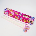 Clolrful Long CC Stick Straw Sour Powder Hard Candy