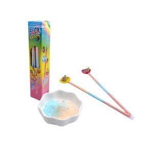 Wholesale Custom  3 in 1 Long CC Stick Sour Straw Powder Candy