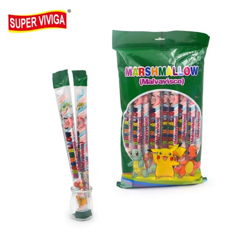 Wholesale Custom Sweet Fruit Rope Long Twist Marshmallow