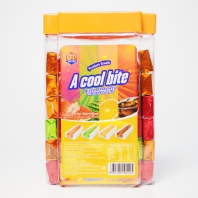 Assorted Mix Fruit Sweet Pillow Shape Chewing Gum Fill Jelly