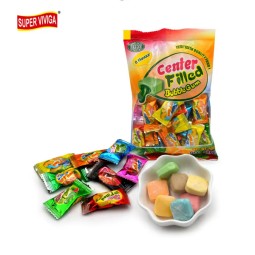 Custom Wholesale Private Label 8 Flavors Bubble Gum Center Filled Fruity Jam
