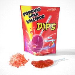 Superviviga Foot Shape Fruity Lollipop Popping Powder Candy