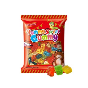 Wholesale Custom Colorful Sweet Fruit Flavor Bear Jelly Gummy Candy