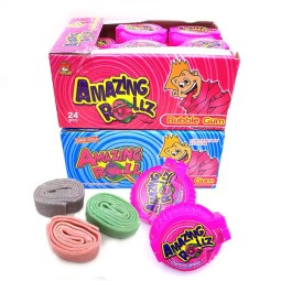 Wholesale Custom Sweet Fruit Flavour Round Chewing Roll Bubble Gum