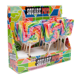 Wholesale Custom Handmade Twist Rainbow Sweet Fruit Flat Big Swirl Lollipops