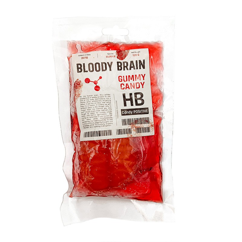 OEM Mix Fruit Jam Bloody Brain Shape Soft Gummy Candy