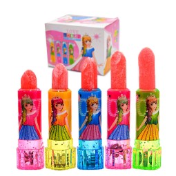 Superviviga Wholesale Shantou Glow Stick Halal Lipstick Shape Candy Toy Lollipop