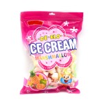 Bag Packing Halal Fruit Flavor Cotton Candy Colorful Ice Cream Marshmallow