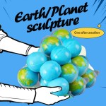 3D Planet Gummies Ball Blue Earth Jelly Sweets Fruit Jam Candy