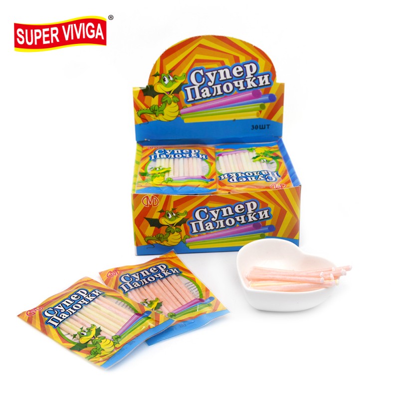 Hot Selling Mix Fruit Flavor Straws Candy CC Stick Sour Powder Candy