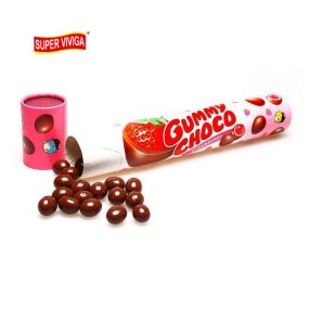 Hot Sell Fruit Flavor Chocoyummi Chocolate Covered Gummy
