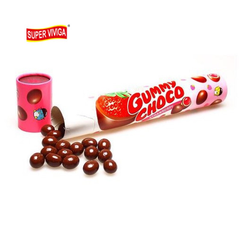 Hot Sell Fruit Flavor Chocoyummi Chocolate Covered Gummy