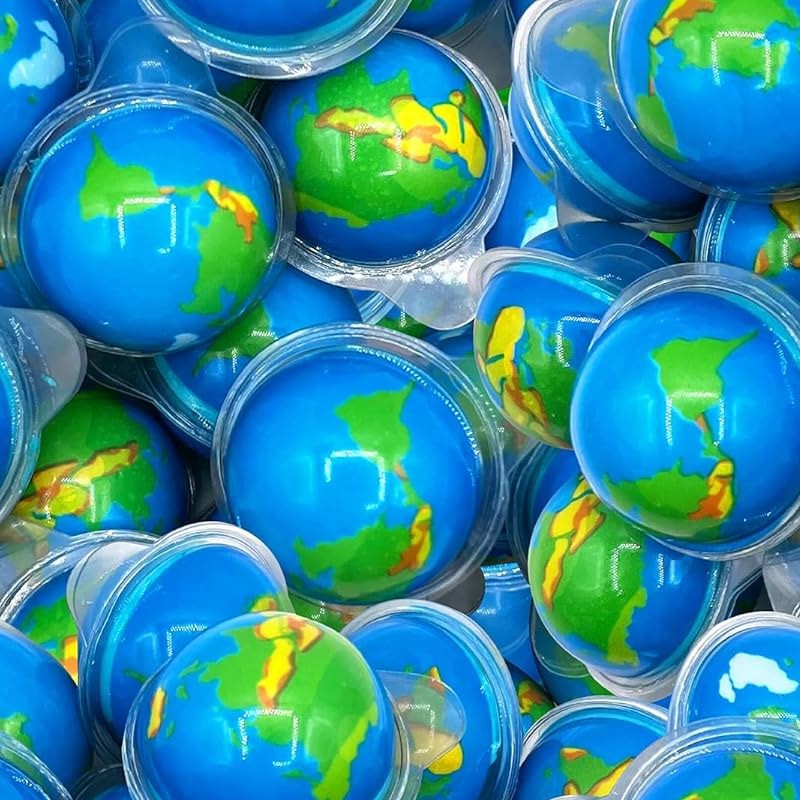 3D Planet Gummies Ball Blue Earth Jelly Sweets Fruit Jam Candy
