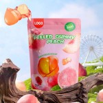 China Custom Logo Sweet Fruit Peeling Juice Mango Soft Gummy Candy