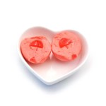 Wholesale Custom Strawberry Shape Jam Filled Ball Jelly Gummy Candy