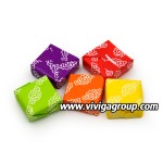 Assorted Sweet Fruit Flavors Cube Shape Swiss Candy for Kids