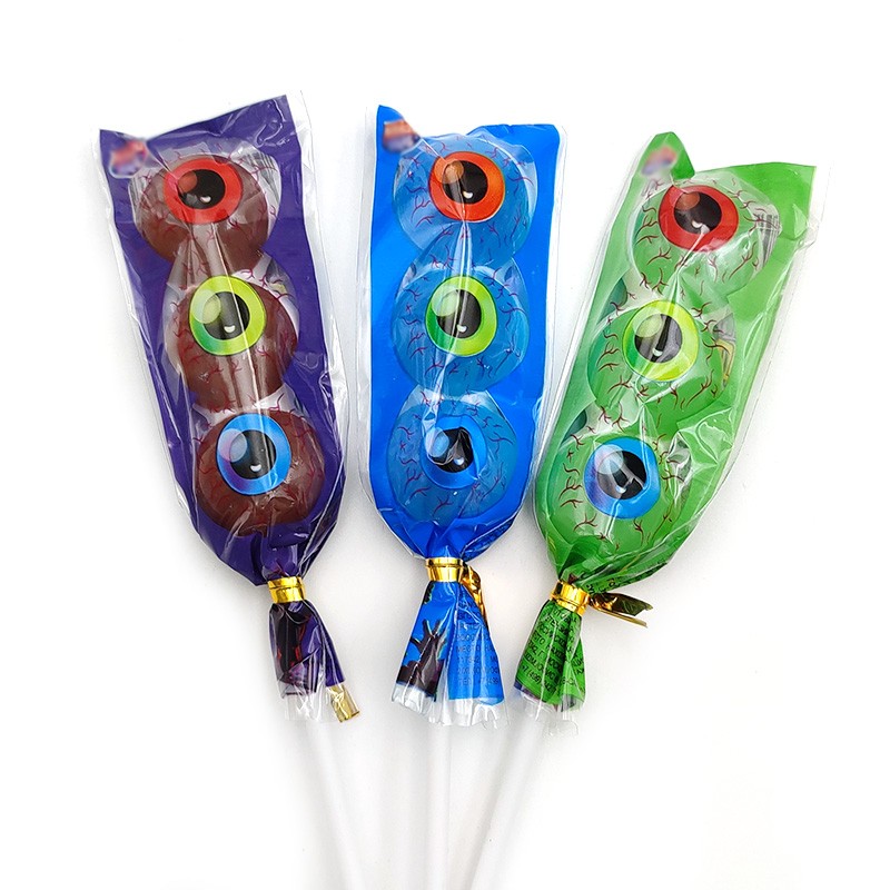 Superviviga Wholesale Custom Eye Shape Fruity Hard Candy Lollipop