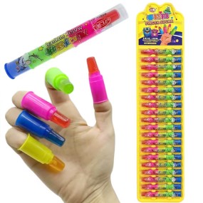 Wholesale Custom Halal Sweet Colorful Fruity Finger Toy Lollipop Candy