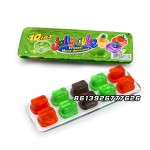 Wholesale Custom 10 in 1 Fruity Colorful Jelly Cube Candy