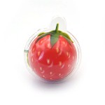 Wholesale Custom Strawberry Shape Jam Filled Ball Jelly Gummy Candy