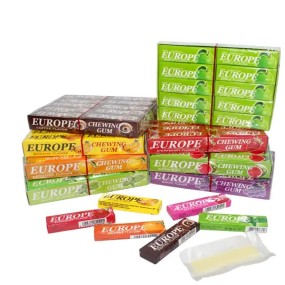 Wholesale Custom Sweet Fruit Stick Europe Chewing Gum Manufacturers