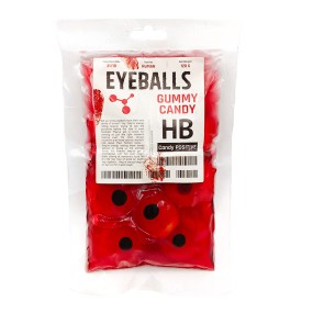 OEM Mix Fruit Jam Eye Ball Shape Eyeball Gummy Candy