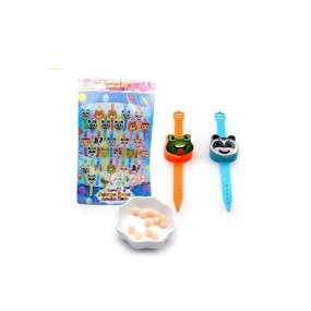 Yixinfoods Wholesale Custom Cartoon Wrist Watch Toy Fill Compress Candy