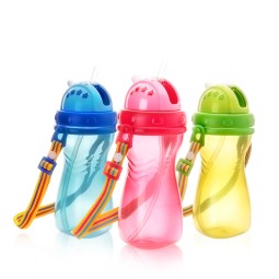 Baby Water Bottle Supplier - Large Capacity Hanging Rope PP Material