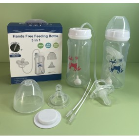 Feeding Bottle Factory - New Design 3-in-1 Anti-Bloating Wide Neck