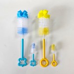 Cleaning Brush Supplier - Hand Design Nylon Baby Bottle Brush Set
