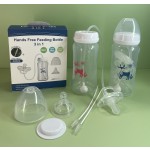 Baby Feeding Bottle Supplier - BPA Free 300ml Wide Neck Hand-Free