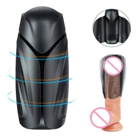 Electric Men Penis Trainer Pocket Pussy Delay Ejaculation Stimulate Glans Vibrating Massager Male Masturbator  for Men