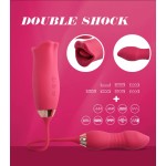 Wholesale 2 in 1 Thrusting Dildo Clitoris Mouth Vibrators for Women Female Masturbation