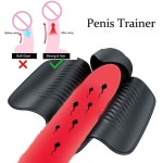 Electric Men Penis Trainer Pocket Pussy Delay Ejaculation Stimulate Glans Vibrating Massager Male Masturbator  for Men