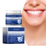 Eelhoe Antibacterial Mint Tooth Powder-Gentle Daily Teeth Stains Removal Breath & Gum Care Deep Whitening Cold Light Technology